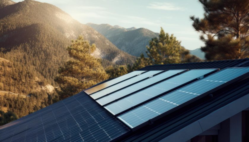 des panneaux solaires sur le toit d'une maison